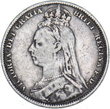 1892 Shilling - Victoria British Silver Coin