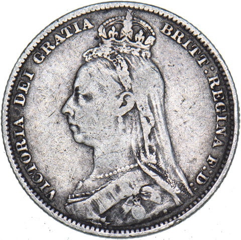 1892 Shilling - Victoria British Silver Coin