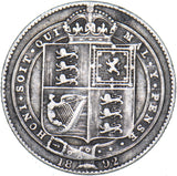 1892 Shilling - Victoria British Silver Coin