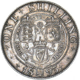 1893 Shilling - Victoria British Silver Coin - Nice