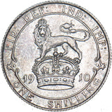 1910 Shilling - Edward VII British Silver Coin - Superb