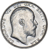 1910 Shilling - Edward VII British Silver Coin - Superb