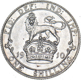 1910 Shilling - Edward VII British Silver Coin - Superb