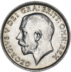 1919 Shilling - George V British Silver Coin - Very Nice