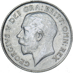 1921 Shilling - George V British Silver Coin - Nice
