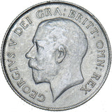 1921 Shilling - George V British Silver Coin - Nice