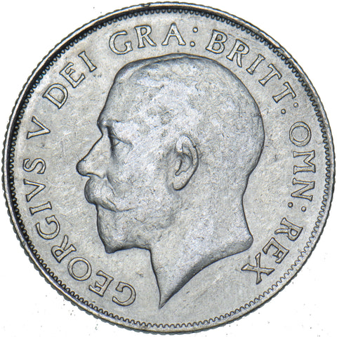1921 Shilling - George V British Silver Coin - Nice