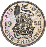 1950 Proof English Shilling - George VI British  Coin - Superb
