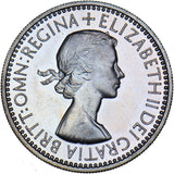 1953 Proof English Shilling - Elizabeth II British  Coin - Superb