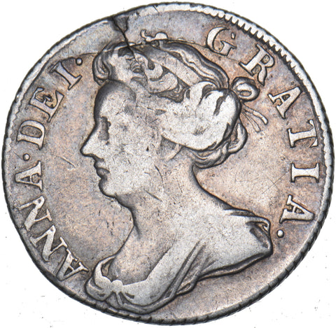 1707 Sixpence - Anne British Silver Coin