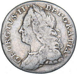 1758 Sixpence - George II British Silver Coin