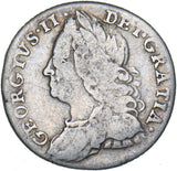 1758 Sixpence - George II British Silver Coin