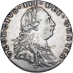 1787 Sixpence - George III British Silver Coin - Nice