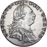 1787 Sixpence - George III British Silver Coin - Nice