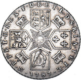 1787 Sixpence - George III British Silver Coin - Nice