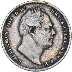 1834 Sixpence - William IV British Silver Coin