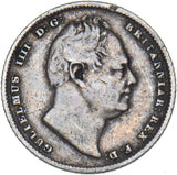 1834 Sixpence - William IV British Silver Coin