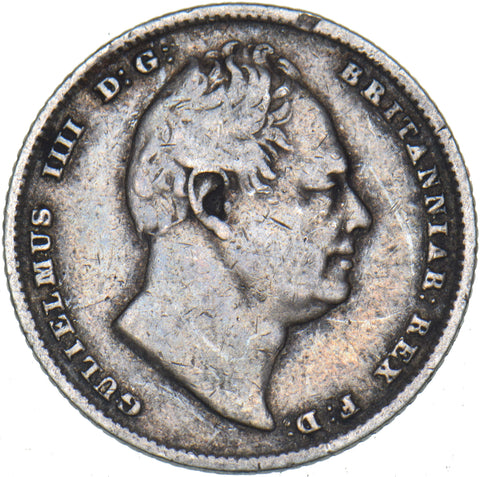 1834 Sixpence - William IV British Silver Coin
