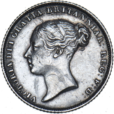 1843 Sixpence - Victoria British Silver Coin - Very Nice