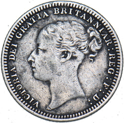 1880 Sixpence - Victoria British Silver Coin