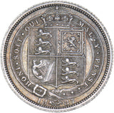 1887 Sixpence - Victoria British Silver Coin - Very Nice
