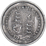 1887 Sixpence - Victoria British Silver Coin - Nice
