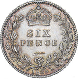 1888 Sixpence - Victoria British Silver Coin - Superb