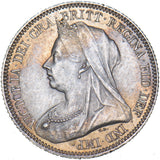 1893 Sixpence - Victoria British Silver Coin - Very Nice