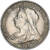 1896 Sixpence - Victoria British Silver Coin - Nice