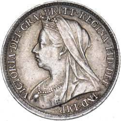 1899 Sixpence - Victoria British Silver Coin - Nice