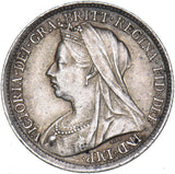 1899 Sixpence - Victoria British Silver Coin - Nice