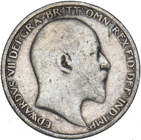 1904 Sixpence - Edward VII British Silver Coin