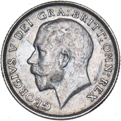 1918 Sixpence - George V British Silver Coin - Nice