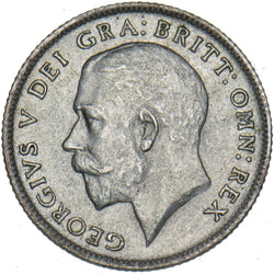 1921 Sixpence - George V British Silver Coin - Very Nice