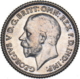 1929 Sixpence - George V British Silver Coin - Very Nice