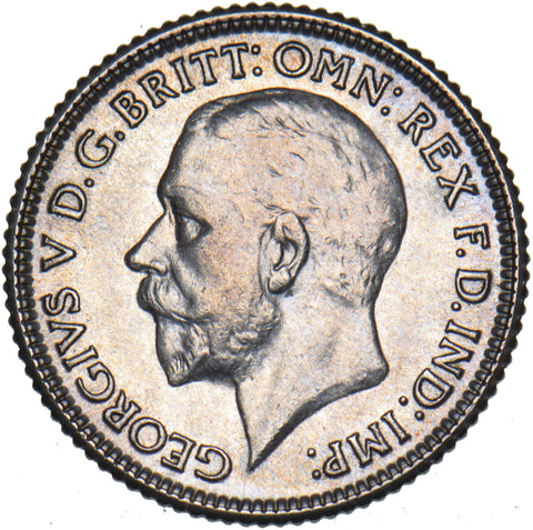 1929 Sixpence - George V British Silver Coin - Very Nice