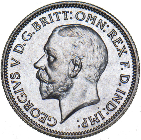 1936 Sixpence - George V British Silver Coin - Superb