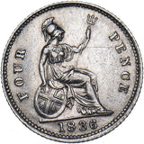 1836 Groat (Fourpence) - William IV British Silver Coin - Nice