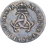 1680 Threepence - Charles II British Silver Coin - Nice