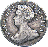 1710 Threepence - Anne British Silver Coin