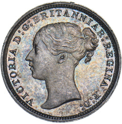 1868 Threepence - Victoria British Silver Coin - Superb