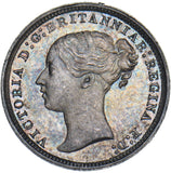 1868 Threepence - Victoria British Silver Coin - Superb