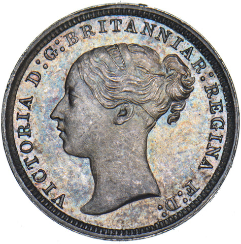 1868 Threepence - Victoria British Silver Coin - Superb