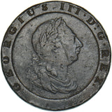 1797 Cartwheel Twopence - George III British Copper Coin
