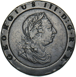 1797 Cartwheel Twopence - George III British Copper Coin - Nice