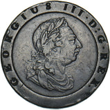 1797 Cartwheel Twopence - George III British Copper Coin - Nice