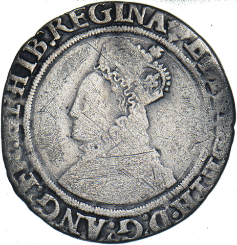 1560-1 Shilling (mm. Cross-Crosslet) - Elizabeth I British Silver Hammered Coin