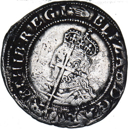 1590-2 Shilling (mm. Hand) - Elizabeth I British Silver Hammered Coin