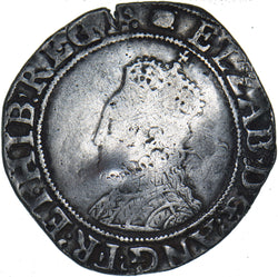 1594-6 Shilling (mm. Woolpack) - Elizabeth I British Silver Hammered Coin