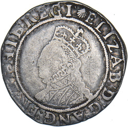 1584-6 Shilling (mm. Escallop) - Elizabeth I British Silver Hammered Coin - Nice